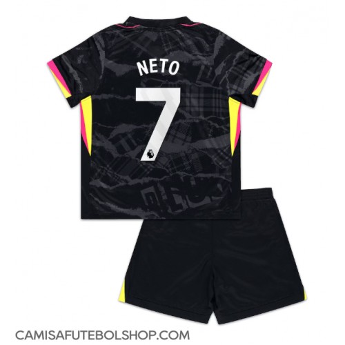 Camisa de time de futebol Chelsea Pedro Neto #7 Replicas 3º Equipamento Infantil 2024-25 Manga Curta (+ Calças curtas)